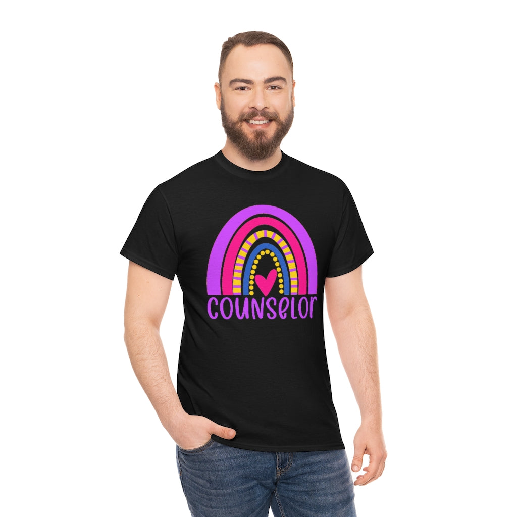 School Counselor Rainbow Shirt