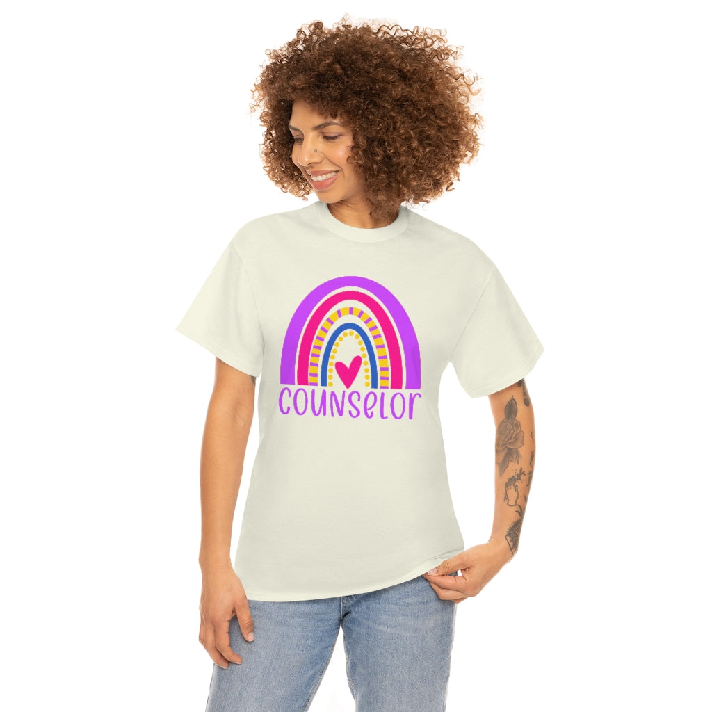 School Counselor Rainbow Shirt