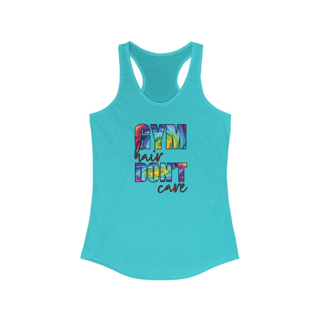 Gym Hair Don't Care Women's Ideal Racerback Tank