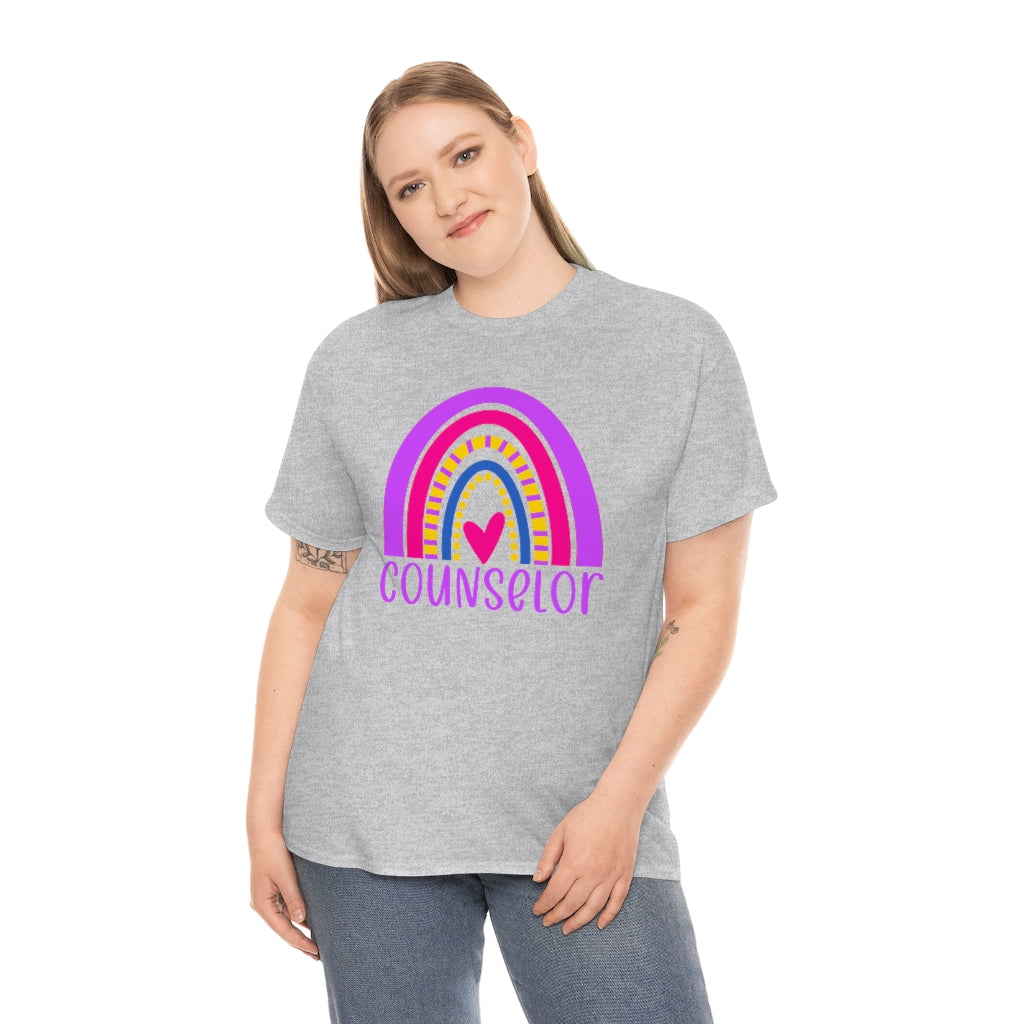 School Counselor Rainbow Shirt