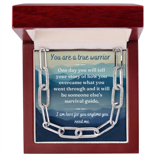 You are a true warrior Forever Linked Necklace